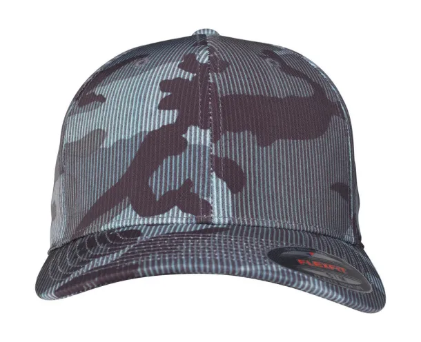 Flexfit Šilterica s maskirnim prugastim uzorkom - 6 panela - Flexfit Dark Camo