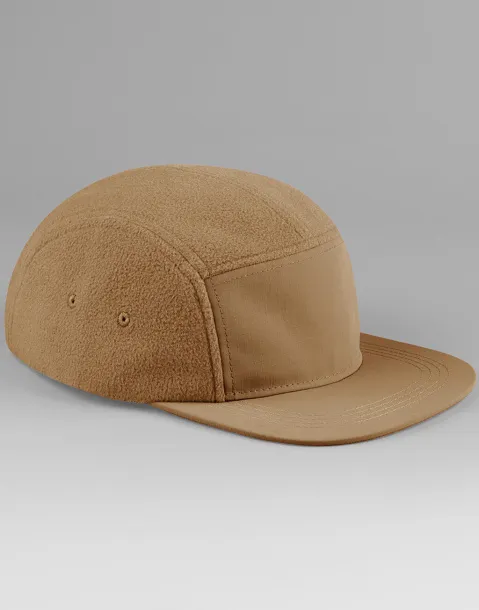  outdoor kamperska kapa od recikliranog flisa - 5 panela - Beechfield Biscuit