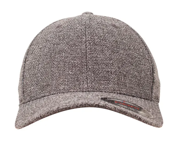 Flexfit Šilterica od melange tkanine - 6 panela - Flexfit Dark Heather Grey