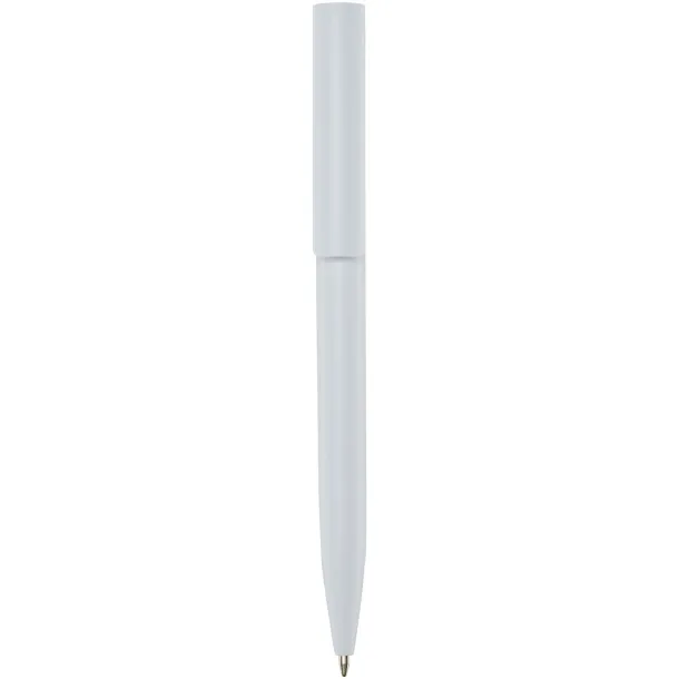 Unix reciklirana plastična kemijska olovka (plava tinta) Bijela