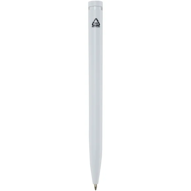 Unix recycled plastic ballpoint pen (blue ink) White
