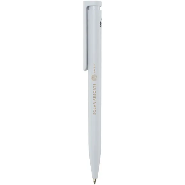 Unix recycled plastic ballpoint pen (blue ink) White