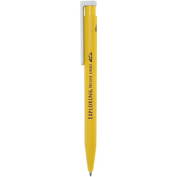 Unix recycled plastic ballpoint pen (blue ink) Yellow