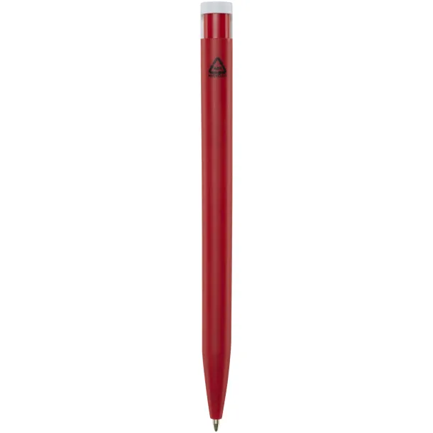 Unix recycled plastic ballpoint pen (blue ink) Red
