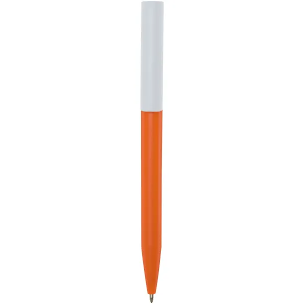 Unix reciklirana plastična kemijska olovka (plava tinta) Narančasta
