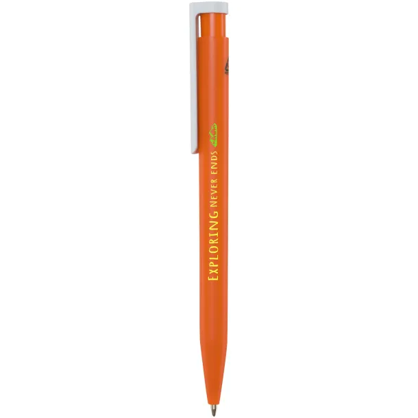 Unix recycled plastic ballpoint pen (blue ink) Orange