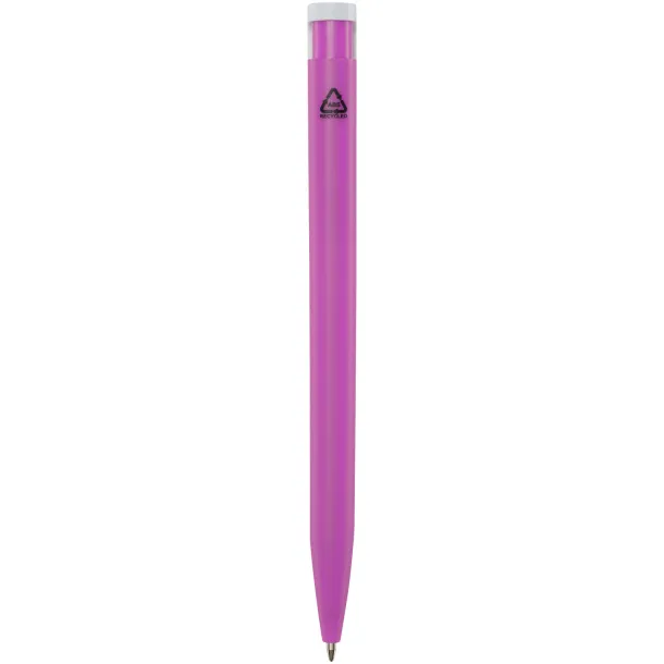 Unix recycled plastic ballpoint pen (blue ink) Magenta