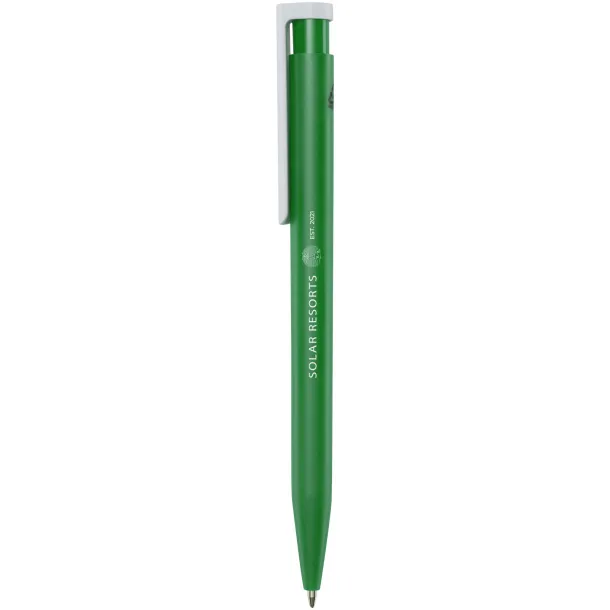 Unix reciklirana plastična kemijska olovka (plava tinta) Zelena