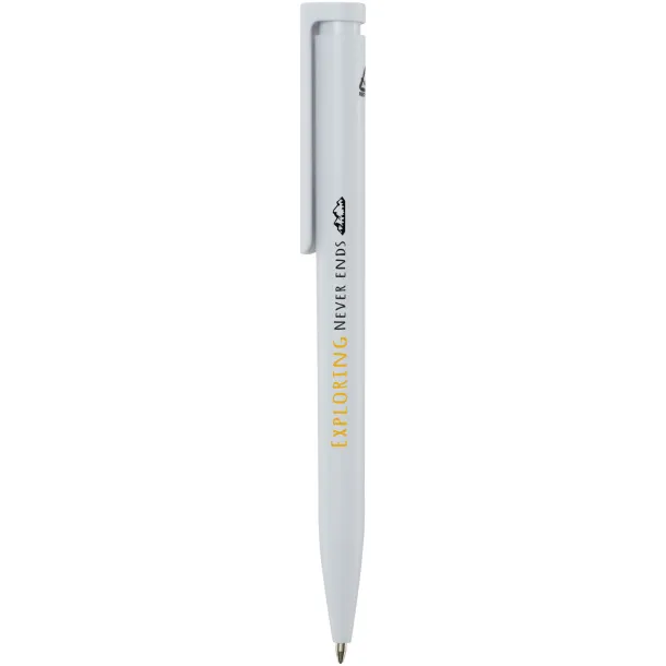 Unix recycled plastic ballpoint pen (black ink) White
