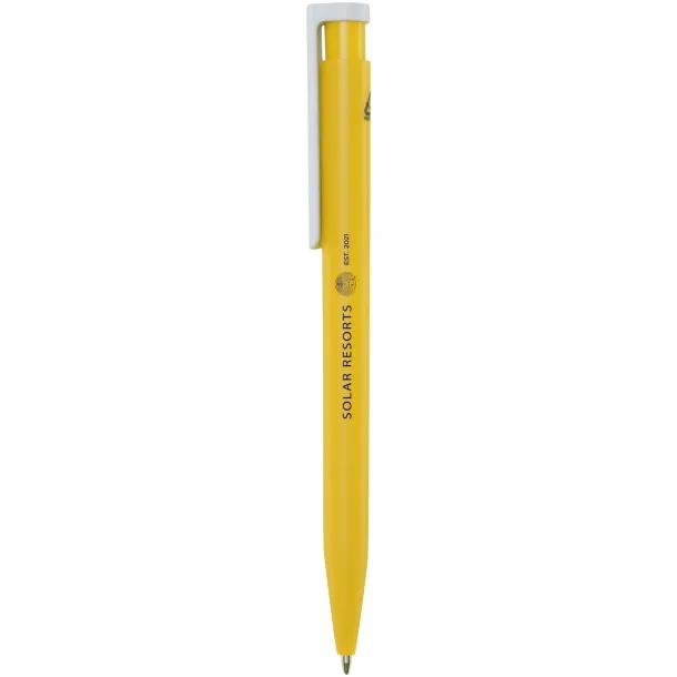 Unix recycled plastic ballpoint pen (black ink) Yellow