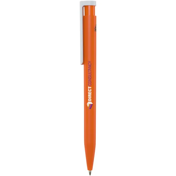 Unix recycled plastic ballpoint pen (black ink) Orange