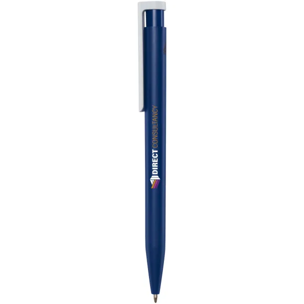 Unix recycled plastic ballpoint pen (black ink) Navy Blue