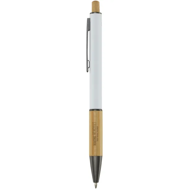 Darius recycled aluminium ballpoint pen (black ink) White