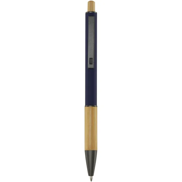 Darius recycled aluminium ballpoint pen (black ink) Navy Blue