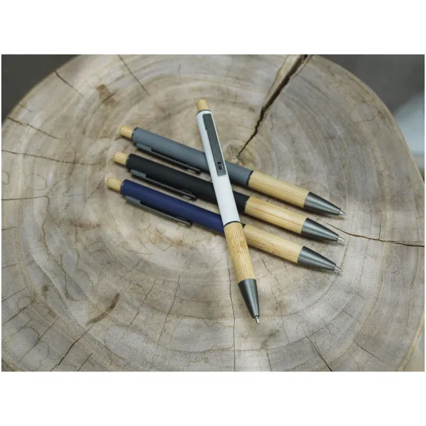 Darius recycled aluminium ballpoint pen (black ink) Navy Blue