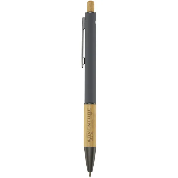Darius recycled aluminium ballpoint pen (black ink) Grey
