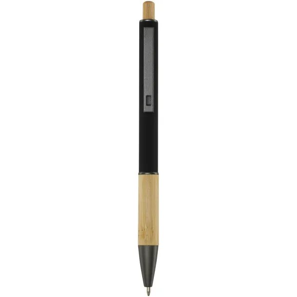 Darius recycled aluminium ballpoint pen (black ink) Solid black