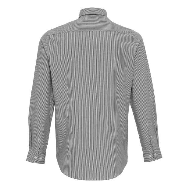  MEN’S COTTON RICH OXFORD STRIPES SHIRT - Premier White Grey