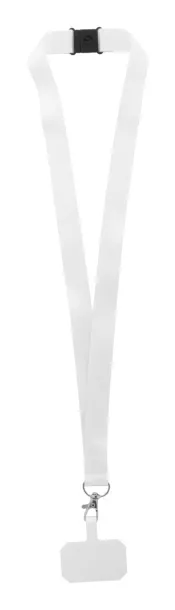 Subyard Mobile Safe custom RPET mobile holder lanyard White