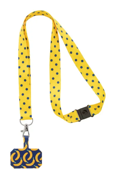 Subyard Mobile Safe custom RPET mobile holder lanyard White