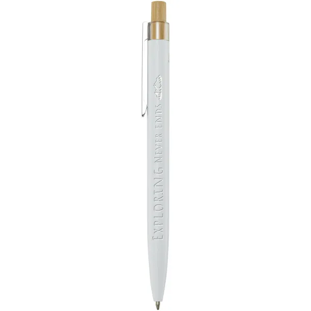 Nooshin recycled aluminium ballpoint pen (blue ink) White