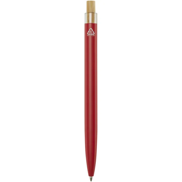 Nooshin reciklirana aluminijska kemijska olovka (plava tinta) Crvena