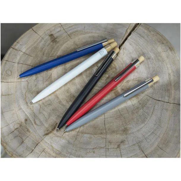 Nooshin recycled aluminium ballpoint pen (blue ink) Solid black