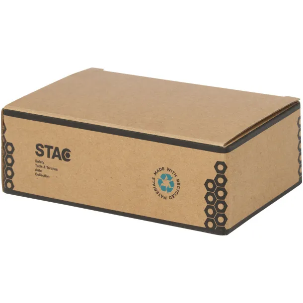 Octo 8u1 set odvijača od RCS reciklirane plastike s baterijskom svjetiljkom - STAC Crna