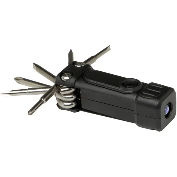 Octo 8u1 set odvijača od RCS reciklirane plastike s baterijskom svjetiljkom - STAC Solid black
