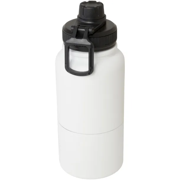 Dupeca 840 ml RCS certified stainless steel insulated sport bottle White