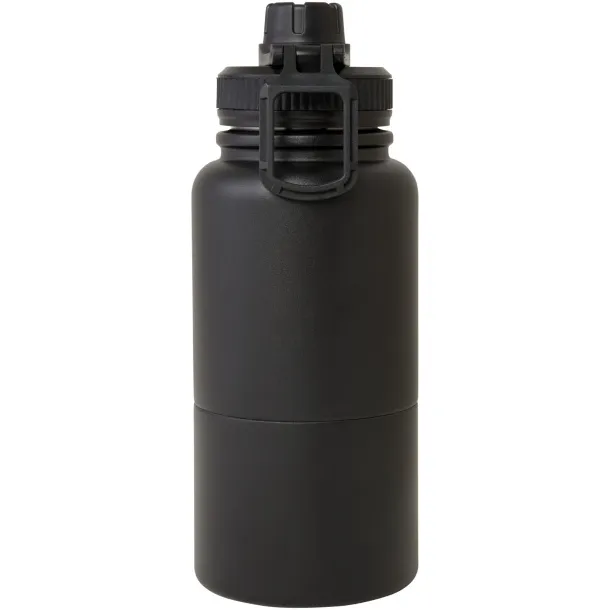 Dupeca 840 ml RCS certified stainless steel insulated sport bottle Solid black