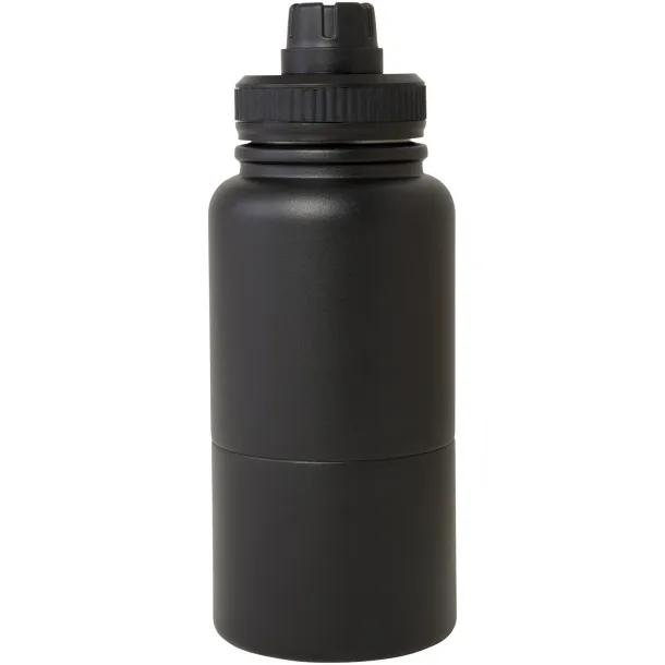 Dupeca izolirana sportska boca od RCS certificiranog nehrđajućeg čelika, 840 ml Solid black