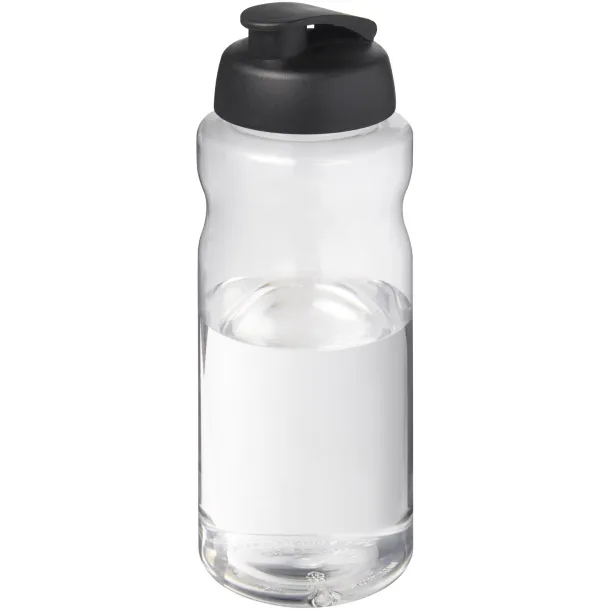 H2O Active® Big Base sportska boca s preklopnim poklopcem, 1L Solid black