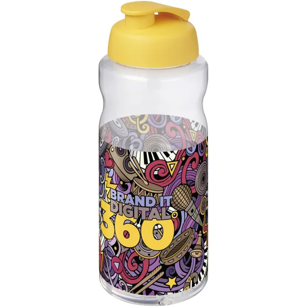 H2O Active® Big Base sportska boca s preklopnim poklopcem, 1L Žuta