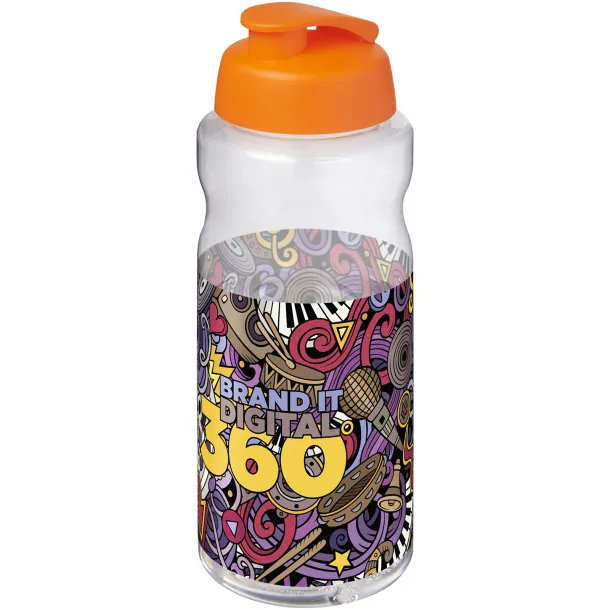 H2O Active® Big Base sportska boca s preklopnim poklopcem, 1L Narančasta