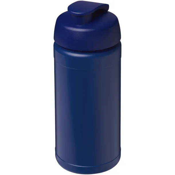 Baseline 500 ml recycled sport bottle with flip lid Blue Blue