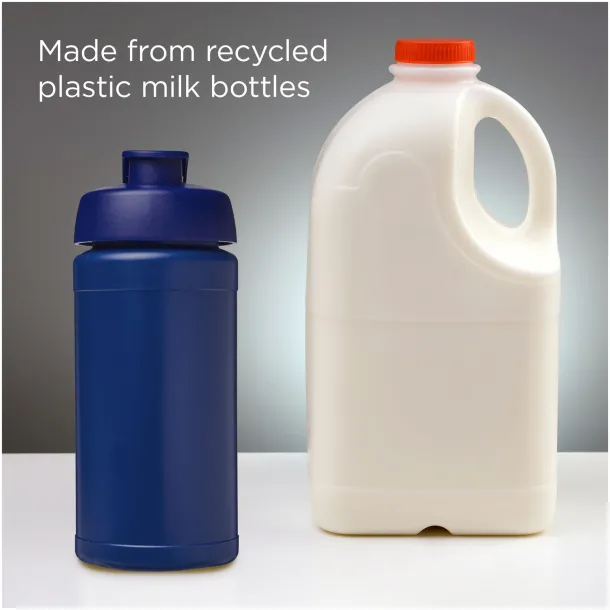 Baseline 500 ml recycled sport bottle with flip lid Blue Blue