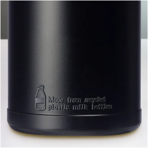 Baseline 500 ml recycled sport bottle with flip lid Solid black Solid black