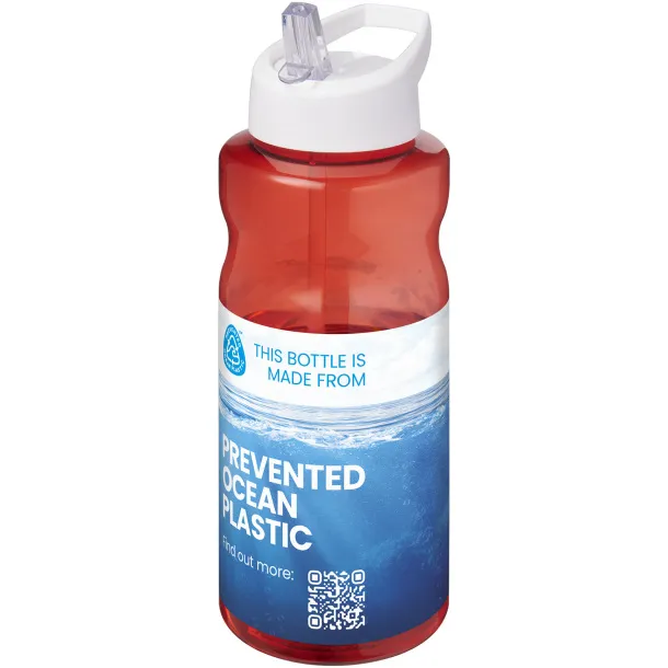 H2O Active® Eco Big Base 1 litre spout lid sport bottle Red White