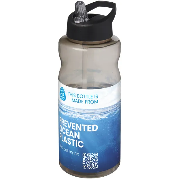 H2O Active® Eco Big Base sportska boca s poklopcem na izljevu, 1L Ugljen Solid black