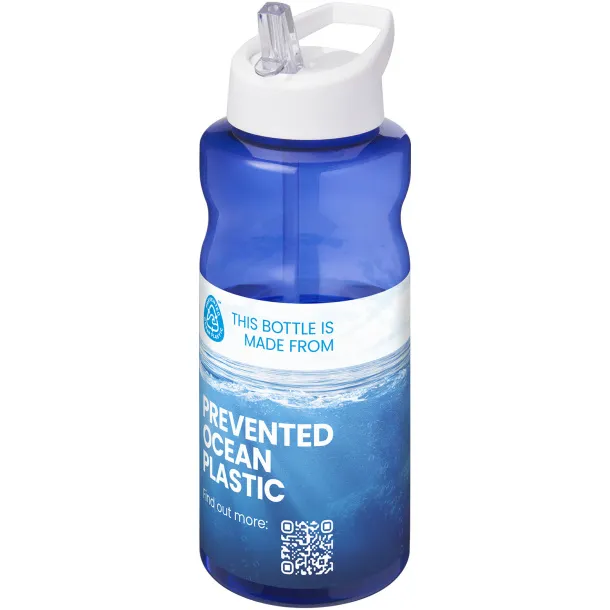 H2O Active® Eco Big Base sportska boca s poklopcem na izljevu, 1L Plava Bijela