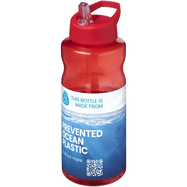H2O Active® Eco Big Base sportska boca s poklopcem na izljevu, 1L Crvena Crvena
