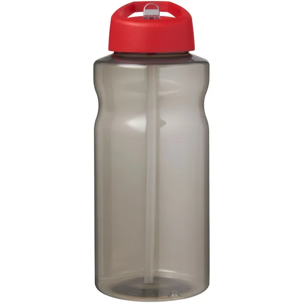 H2O Active® Eco Big Base sportska boca s poklopcem na izljevu, 1L Ugljen Crvena