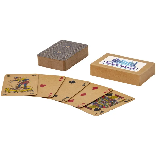 Ace playing card set Natural