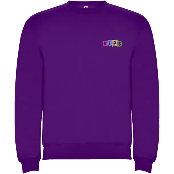 Clasica kids crewneck sweater - Roly Purple
