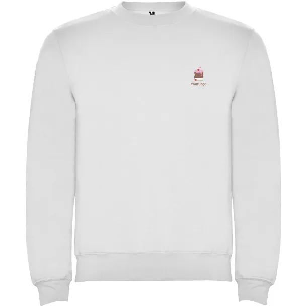 Clasica kids crewneck sweater - Roly White