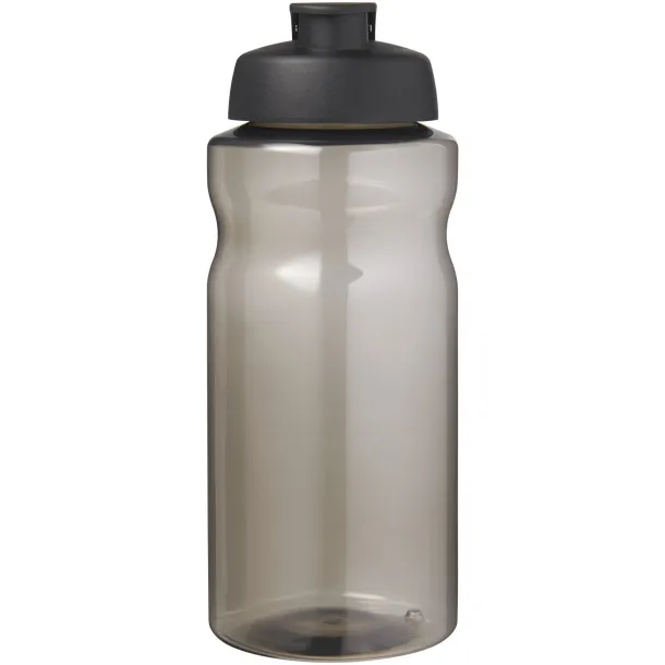 H2O Active® Eco Big Base 1 litre flip lid sport bottle Charcoal Solid black