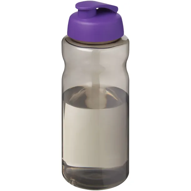 H2O Active® Eco Big Base 1 litre flip lid sport bottle Charcoal Purple
