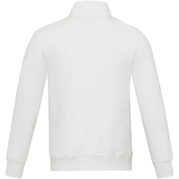 Galena unisex Aware™ reciklirani pulover s patentom, 320 g/m² - Elevate NXT Bijela