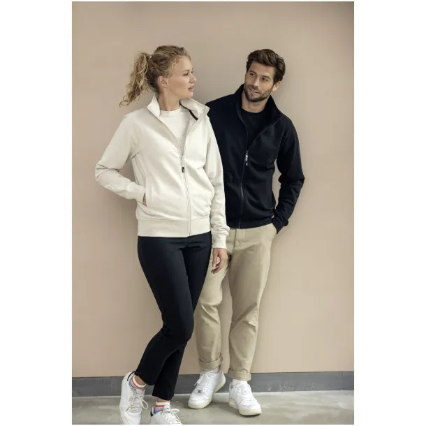 Galena unisex Aware™ reciklirani pulover s patentom, 320 g/m² - Elevate NXT Crna